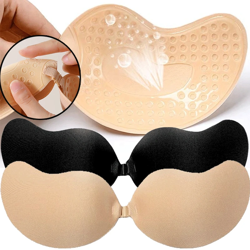 Silicone Bra Adhesive - Coussinets adhésifs réutilisables pour les mamelons,